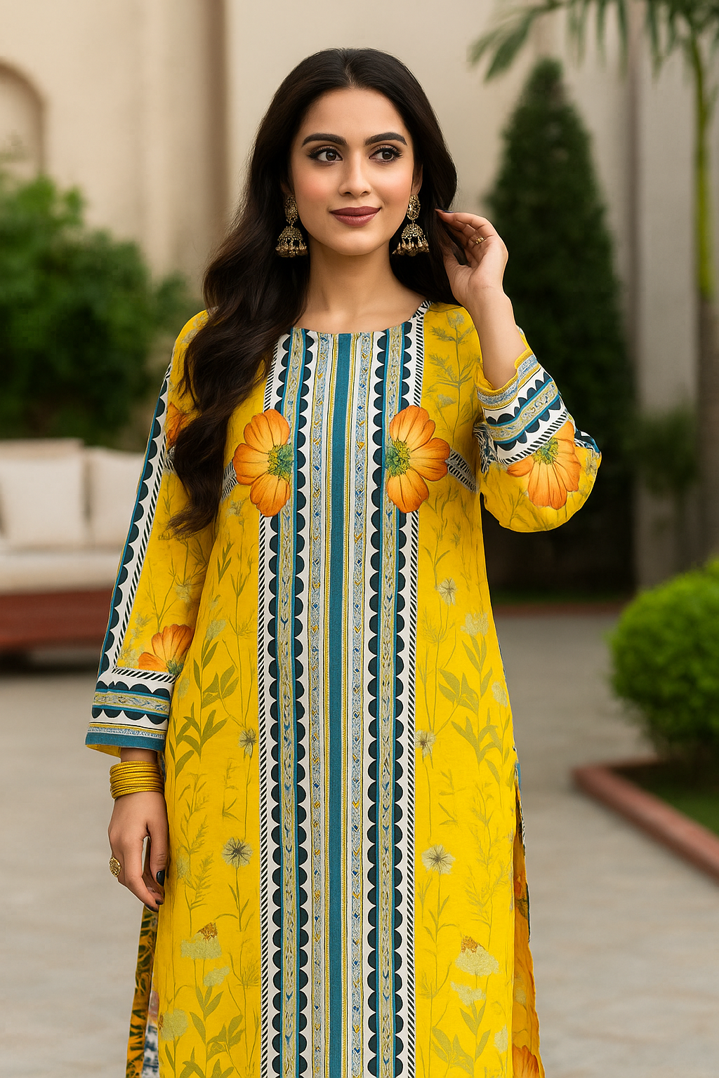 Festive Embroidered Suit